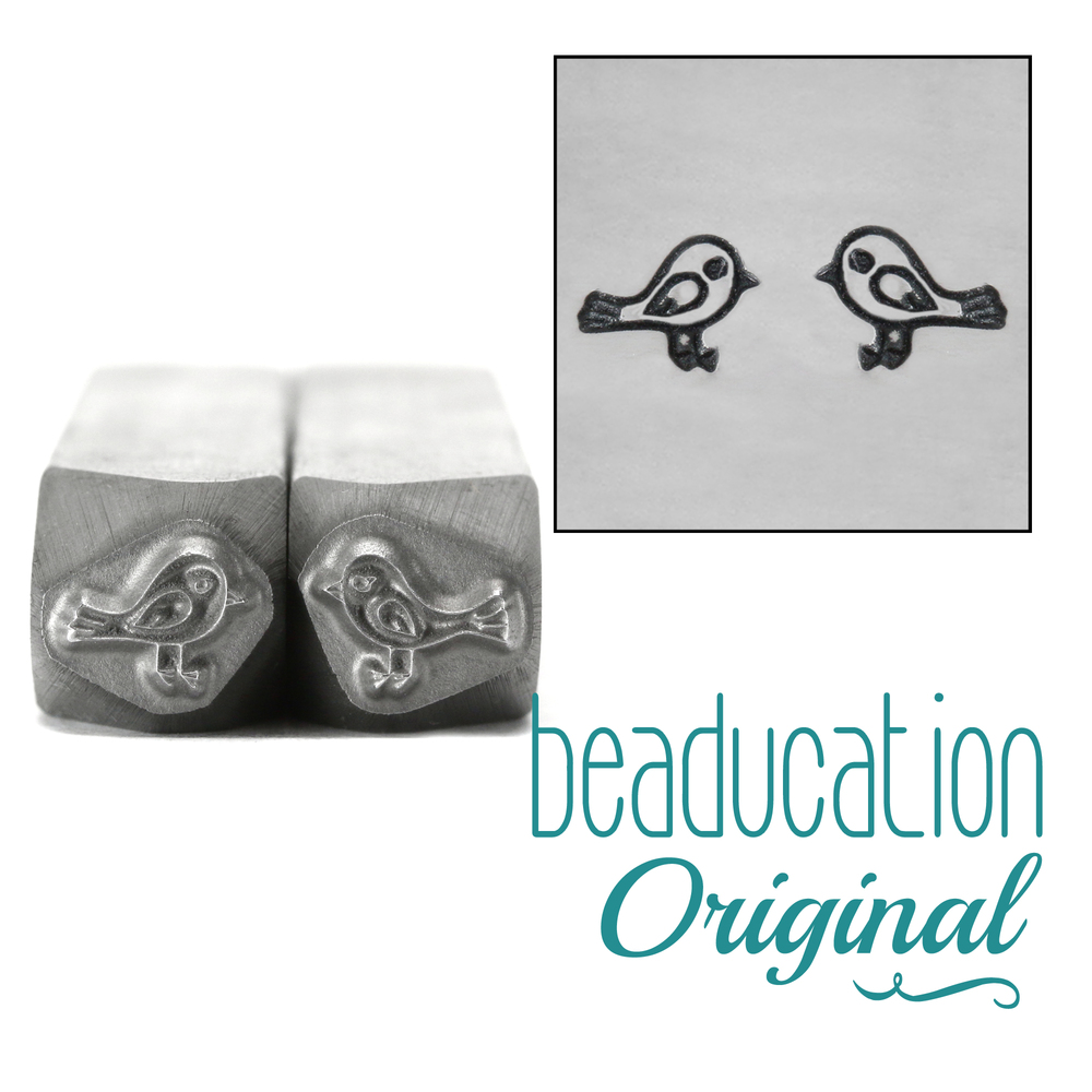 Metal Stamping Tools Love Birds Metal Design Stamp, 7mm - Beaducation Original